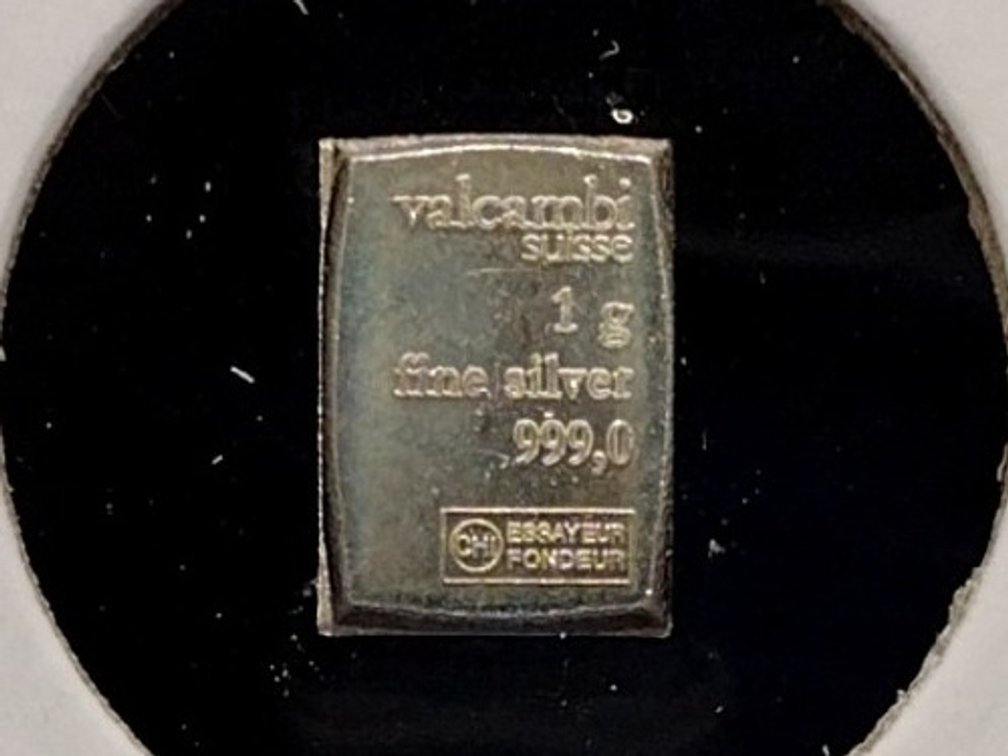 1 gram .999 fine silver bar