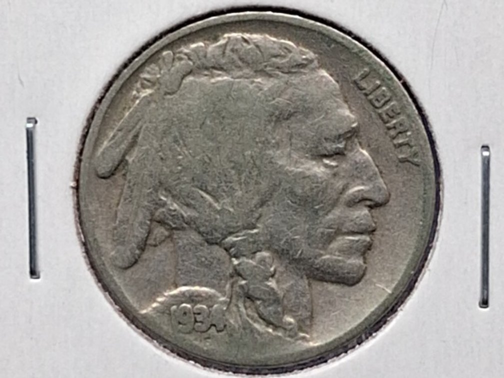 1934 PD Buffalo Nickel Coins