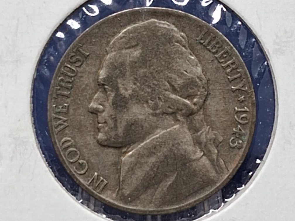 1943 P Silver Jefferson War Nickel Coin
