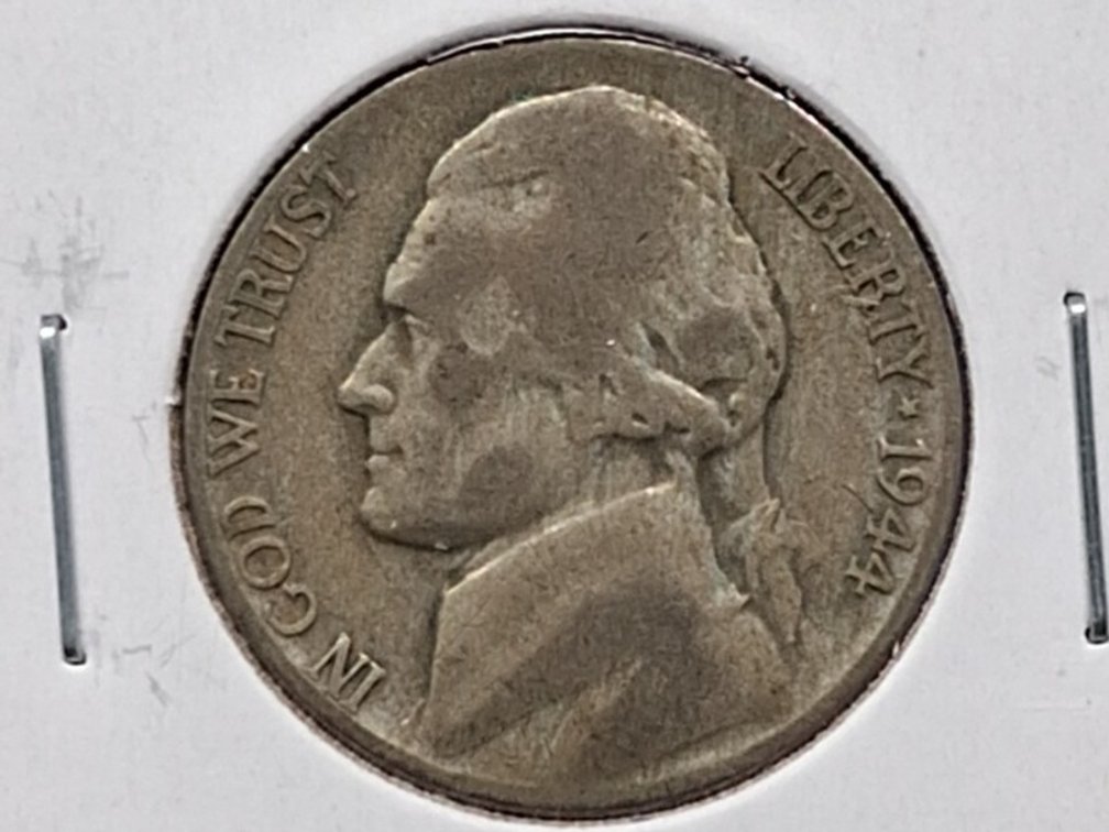 1944 D Silver Jefferson War Nickel Coin