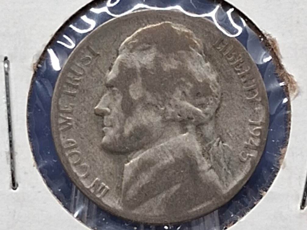 1945 S Silver Jefferson War Nickel Coin