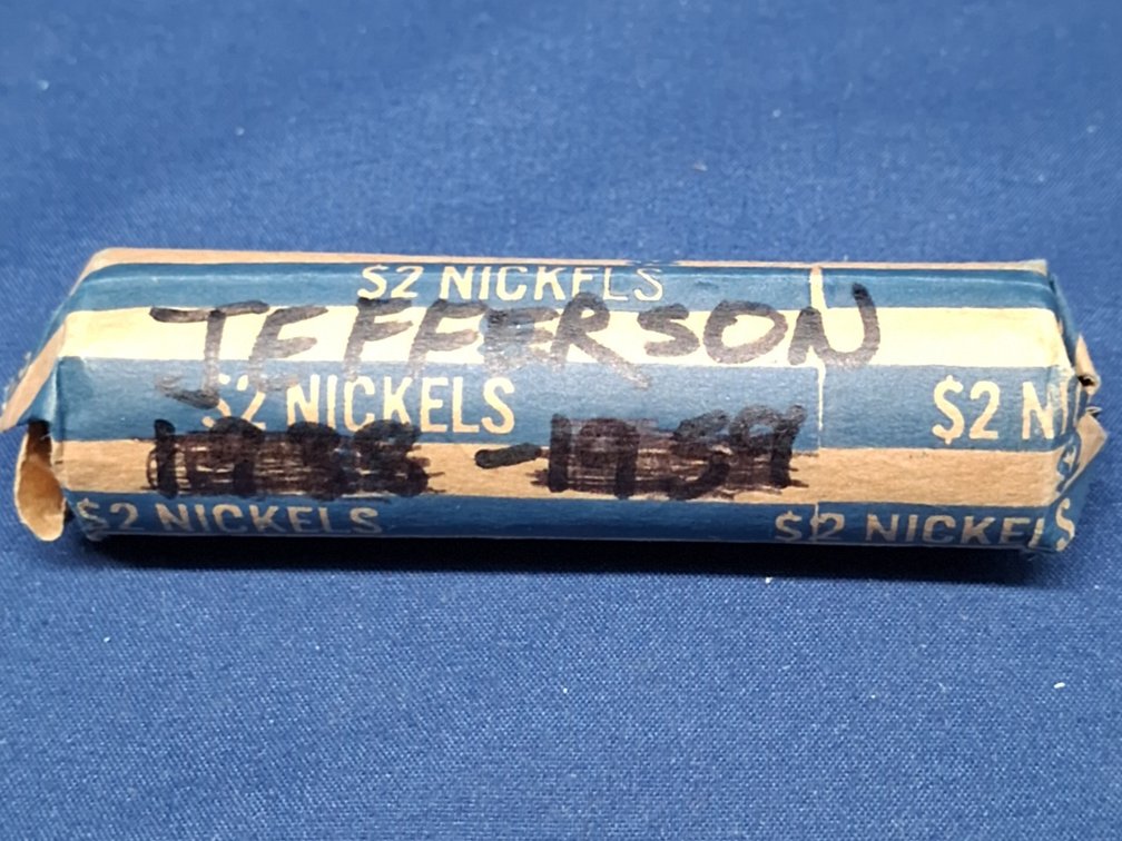 Roll Of Pre 1960 Jefferson Nickel Coins