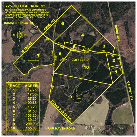 Image for Coffee Plantation - 725± Acres - Dodge County, Georgia - Premier Recreational, Timber & Investment Property - Offered Divided & As A Whole