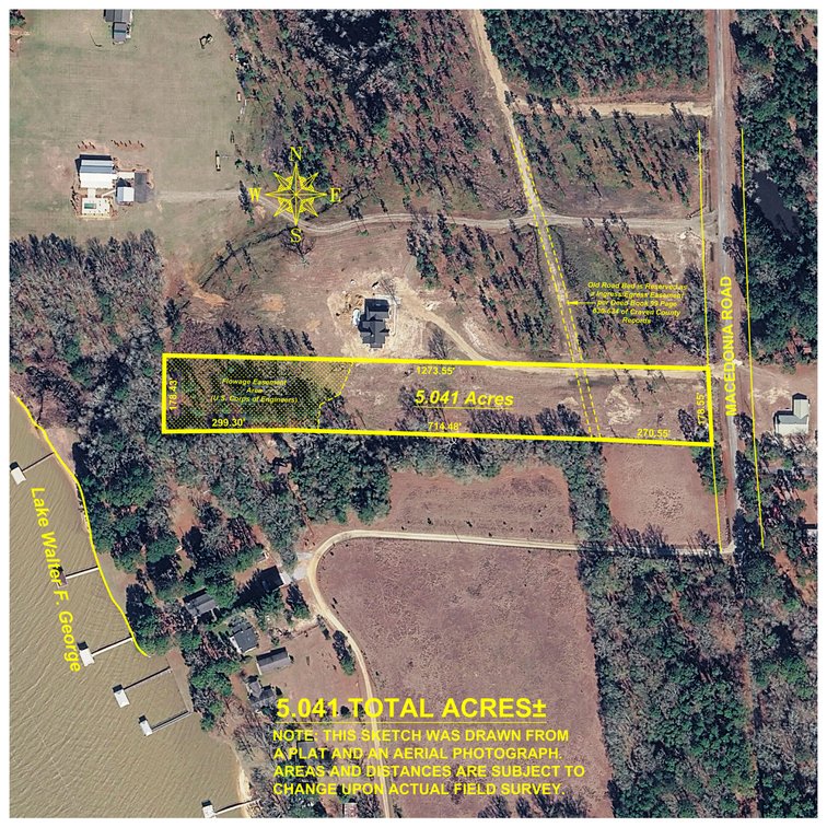 Image for 5.041 +/- Acres - Jones Tract Homesite With Lake Walter F. George Frontage - Dock Permittable - Beach Access - Fort Gaines, GA