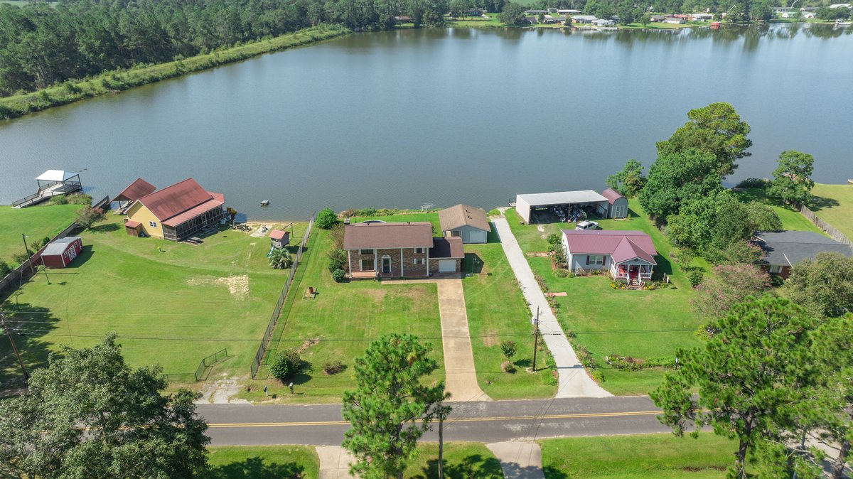 Image for Indian Lake Retreat - Waterfront Colonial Brick Home in Colquitt County, Georgia