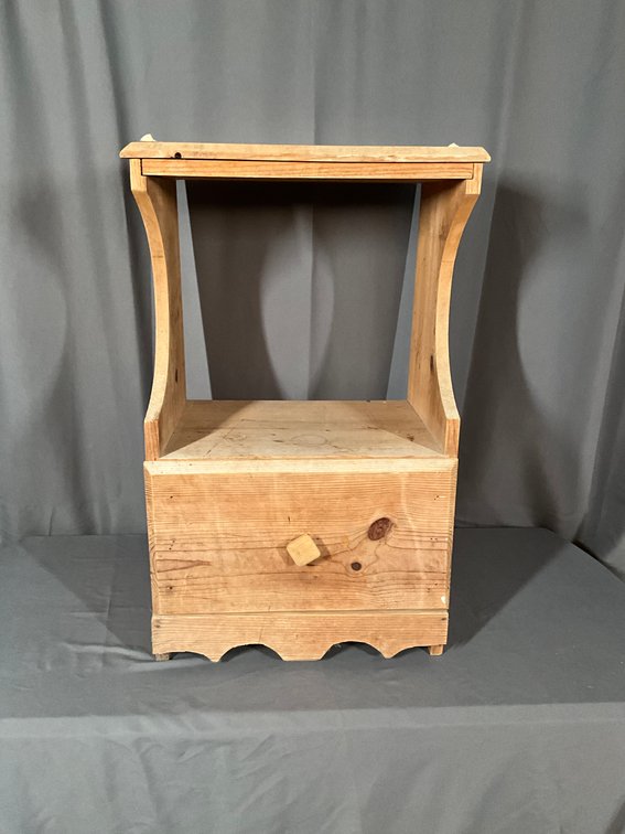 Wood Open Front Night Stand 