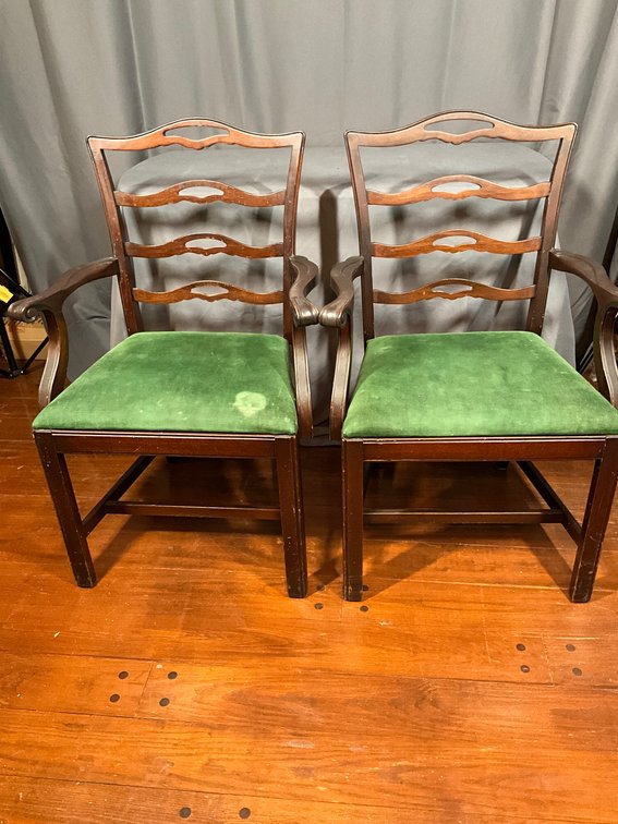 2 Ladderback Dining Chairs By Georgetown Galleries