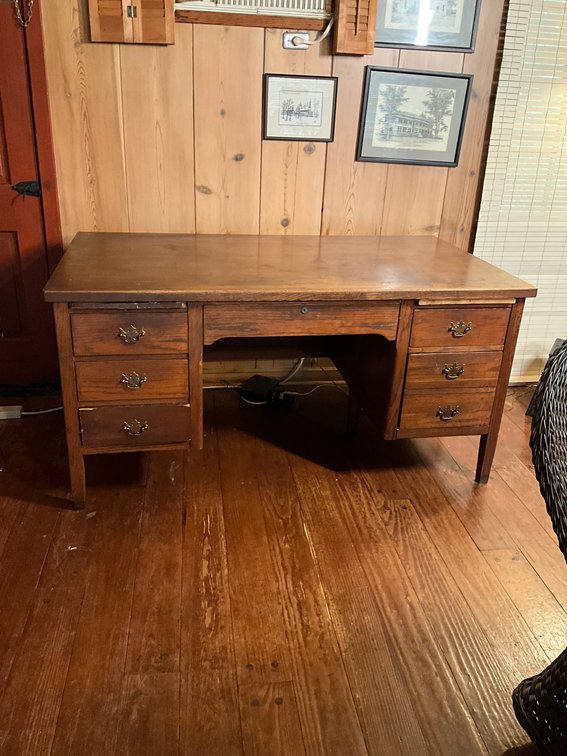 Early Oak Office Desk