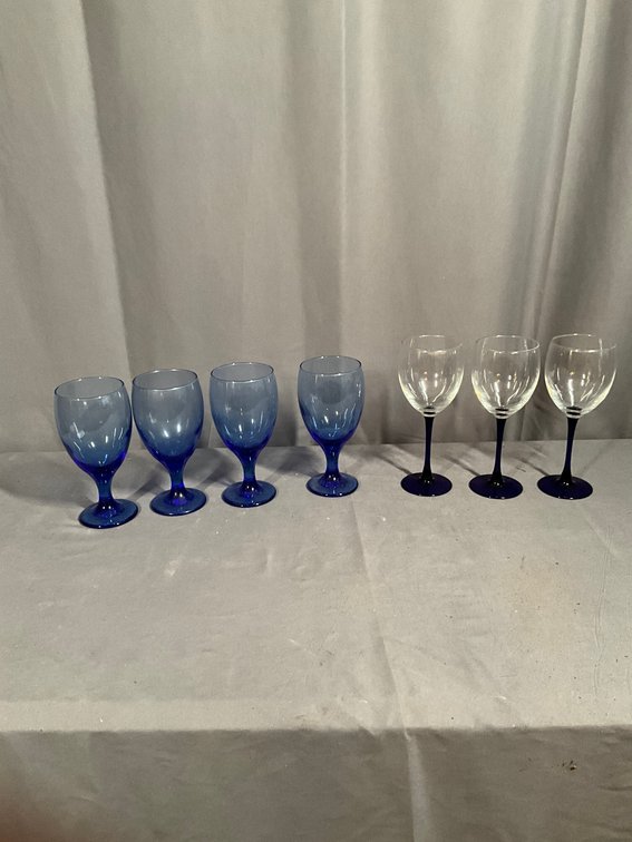 Lot Of Stemmed Glasses