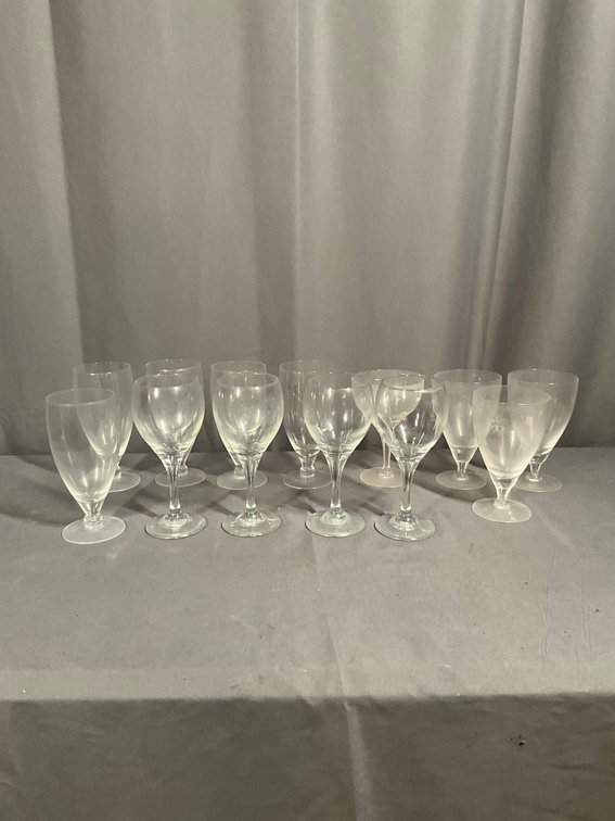Assortment of Stemmed Glasses