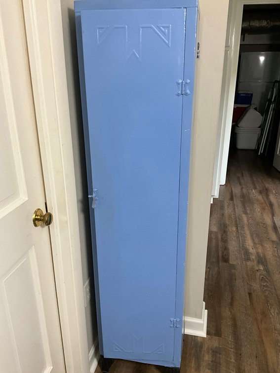 Old School Locker With Shelves
