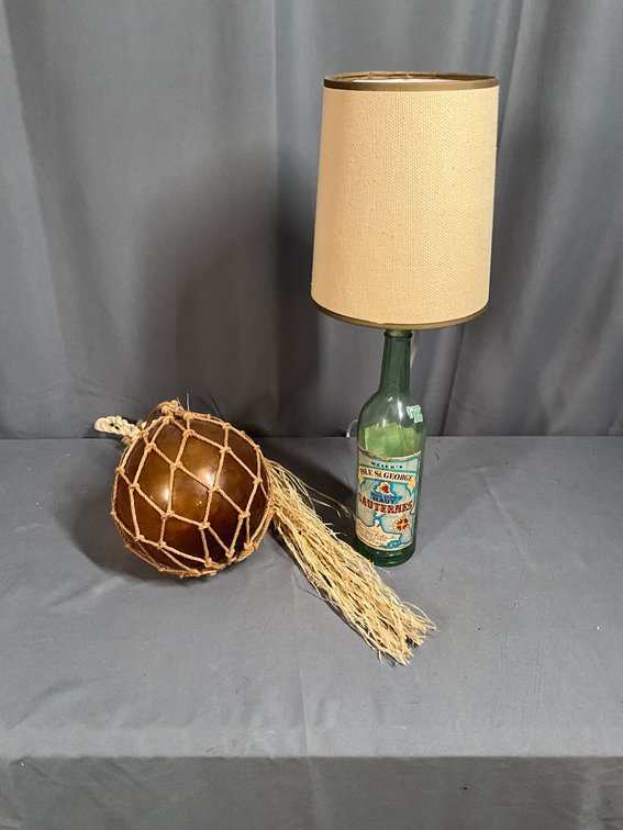 Beach Decor Lamp and Nautical Items