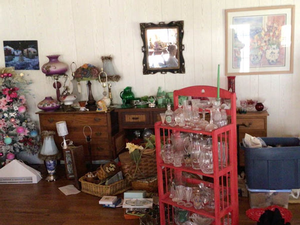 Image for Large Collection of Antiques and Glassware
