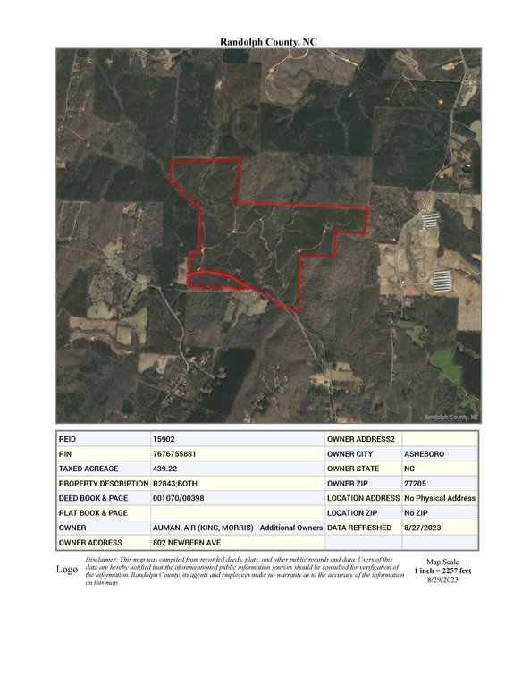 Image for 436 acres in Randolph County Divided into multiple tracts w/a portion selling absolute! This is an online / live / simulcast event!