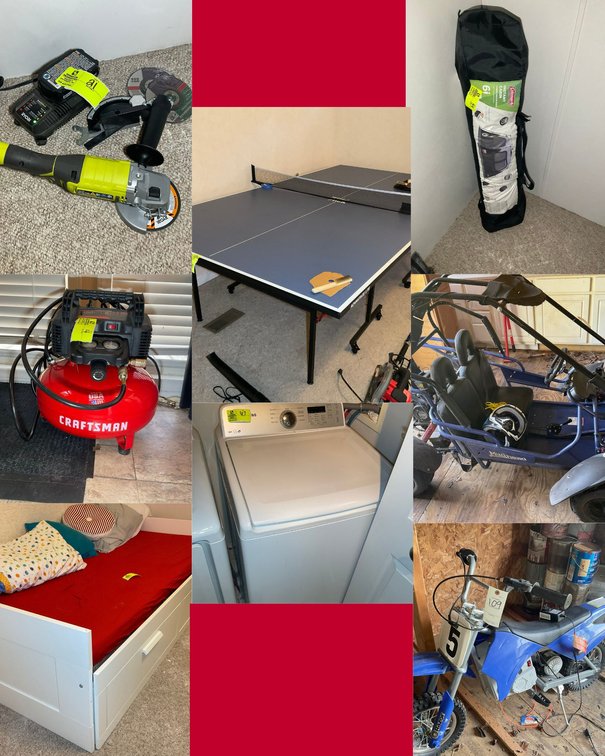 Image for Online Only Angier Auction – Tools, Outdoor Equipment, Furniture, Appliances & More