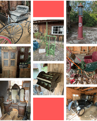 Image for Round 3 Denton Ridge Final Liquidation Event with carriages, wagons, tools, advertising items and lots more!  A portion online live simulcast but the majority will be a live auction event!