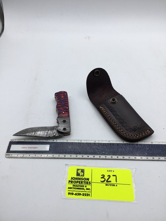 Image for Handmade Damascus Steel Knives and Online Firearms Auction  just in time for Christmas!