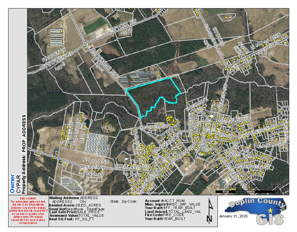 Image for 55+/- acres off Bowdens Rd Duplin County!