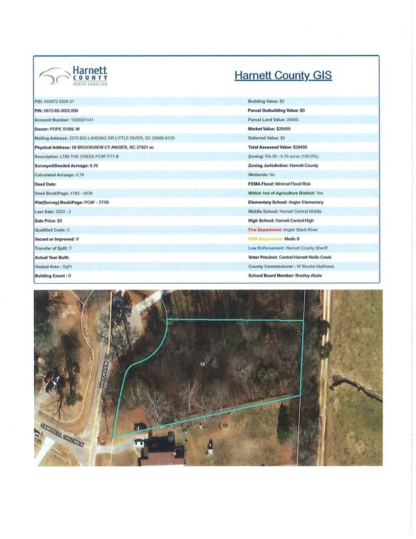 Image for Online/Live/Simulcast Auction of Two Homesites in Harnett County included in the April Multi-Parcel Auction Event!