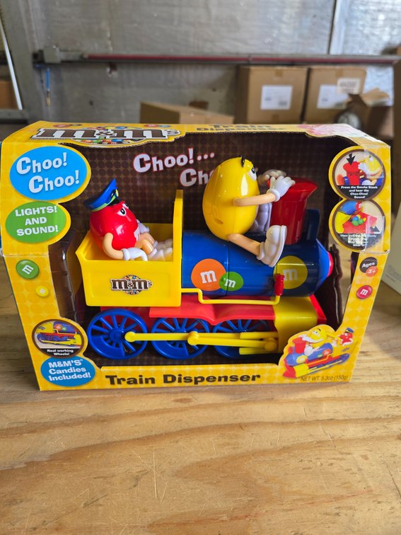 M&m train dispenser