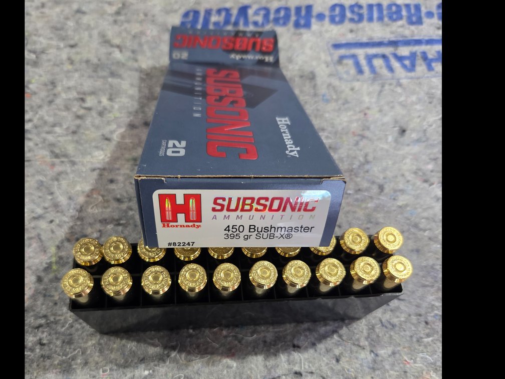 Hornady Subsonic 450 Bushmaster 395 gr