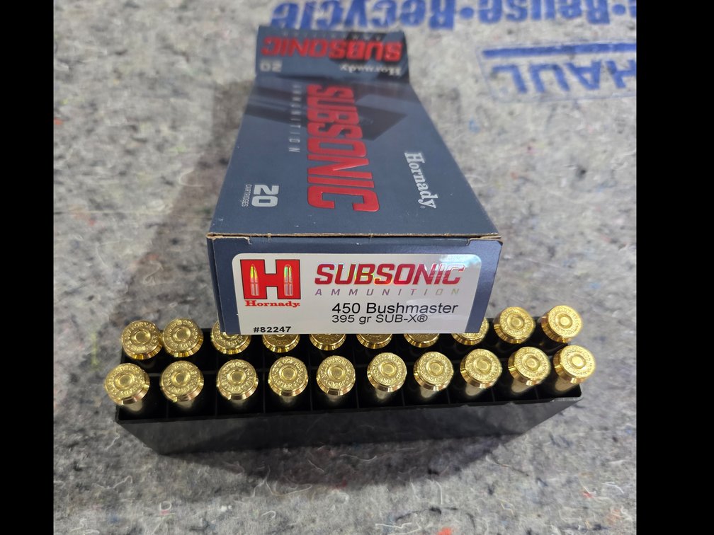 Hornady Subsonic 450 Bushmaster 395 gr