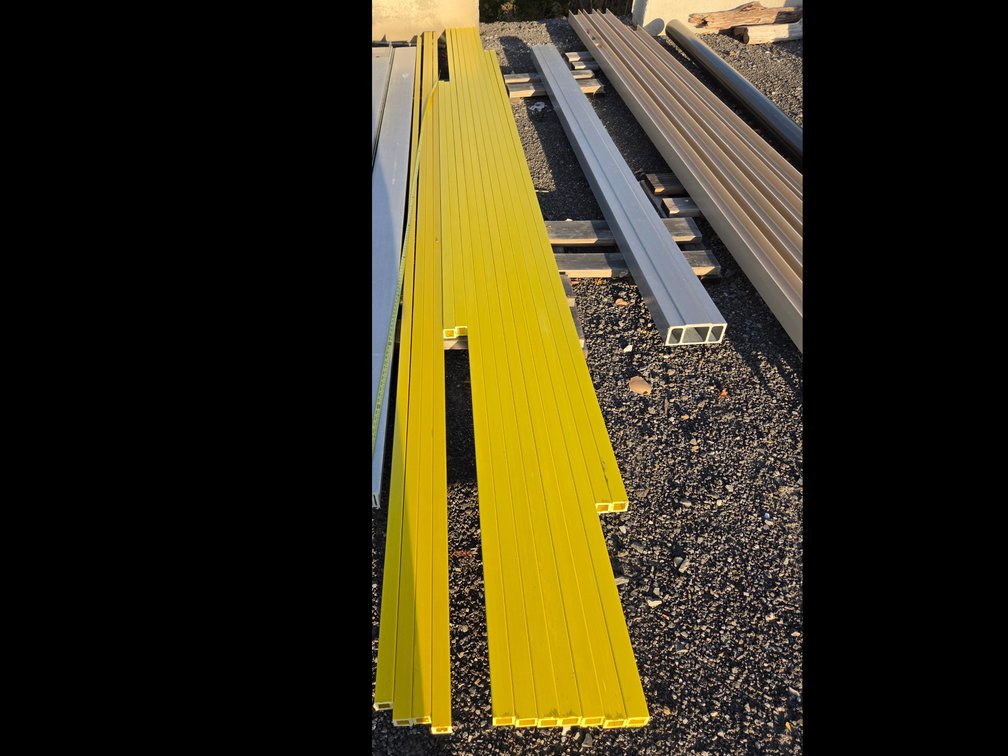 Yellow fiberglass square stock