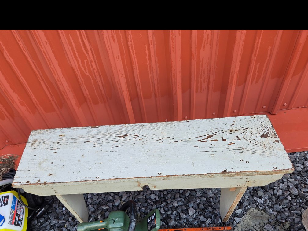 Wooden bench