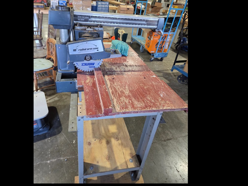 Powr-Kraft 10" radial arm saw R1A