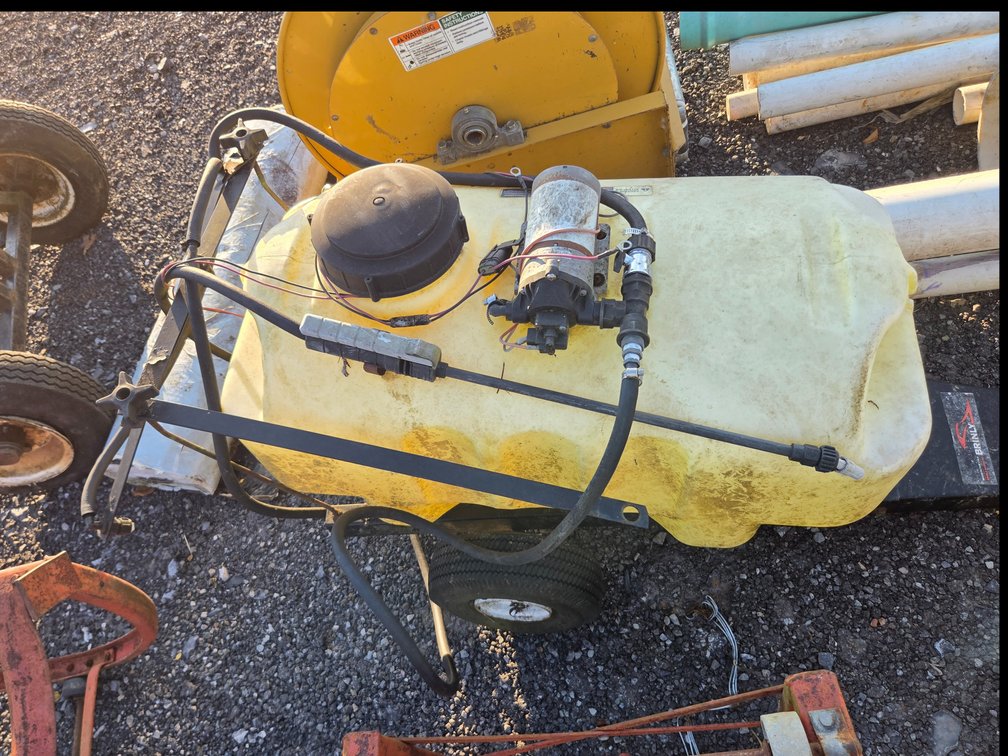 Pull behind sprayer