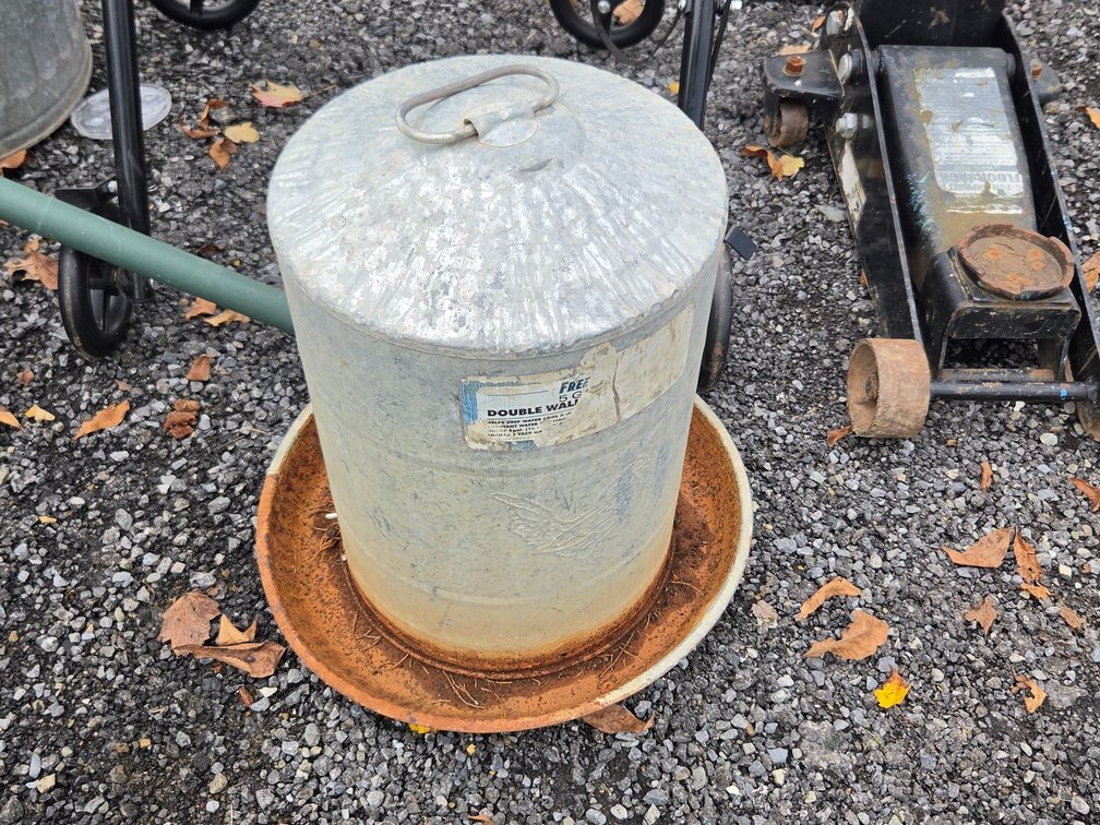 Galvanized Chicken Waterer