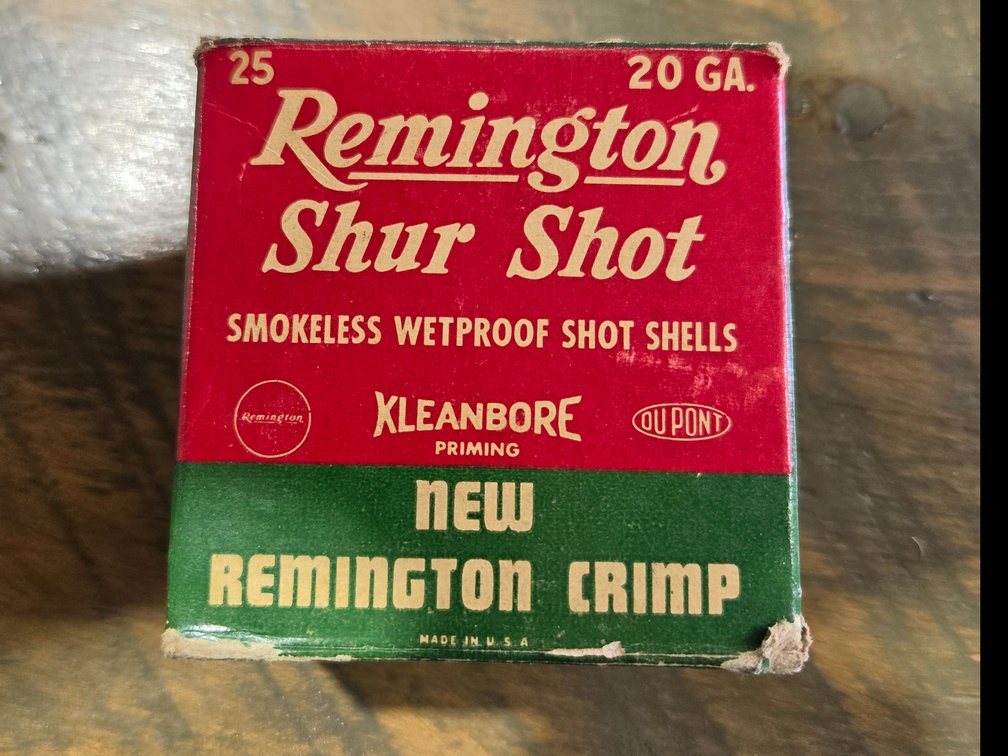 Remington shur shot 20ga