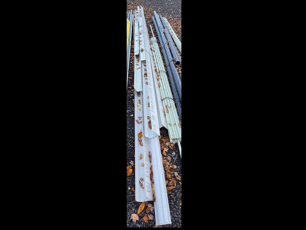 Fiberglass gutter