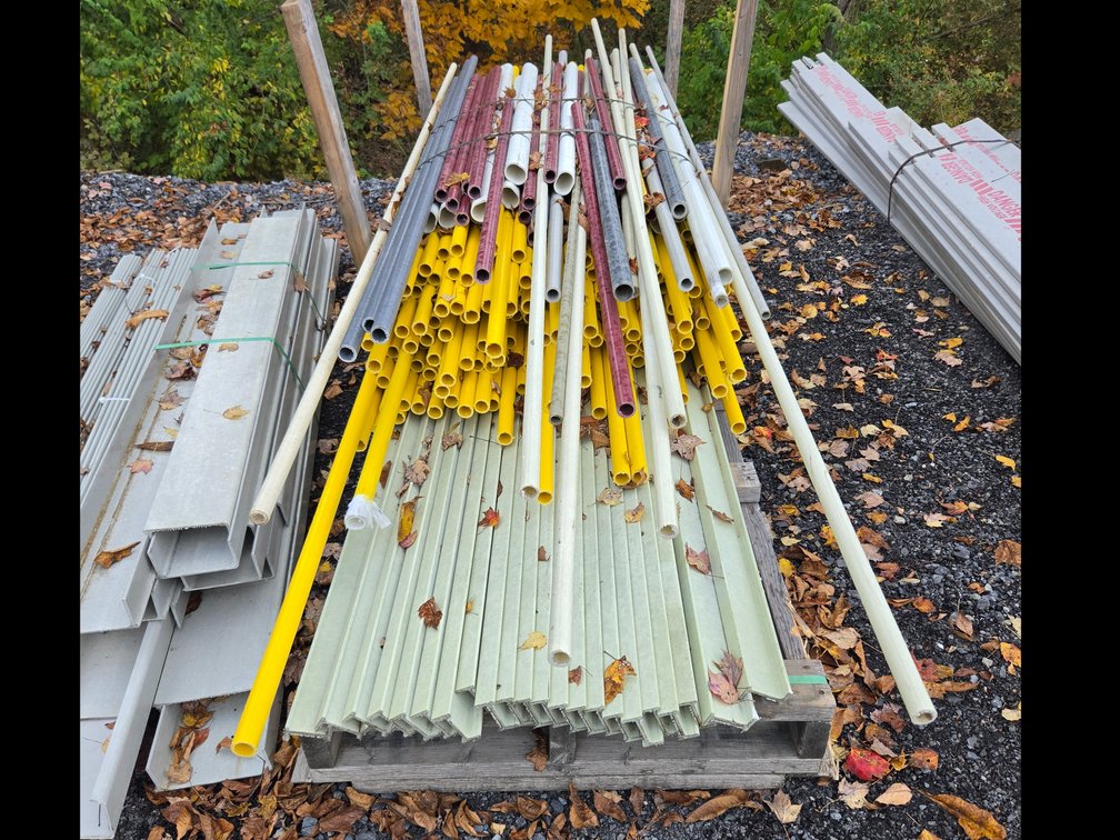 Skid of fiberglass