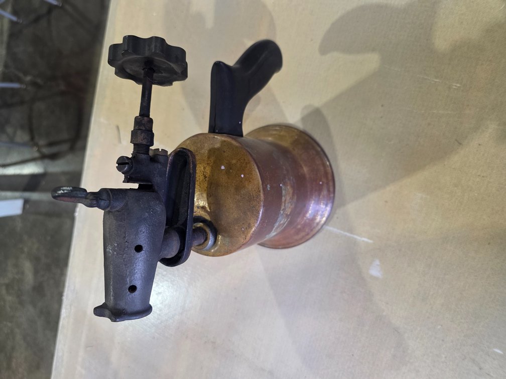 Brass gasoline blow torch