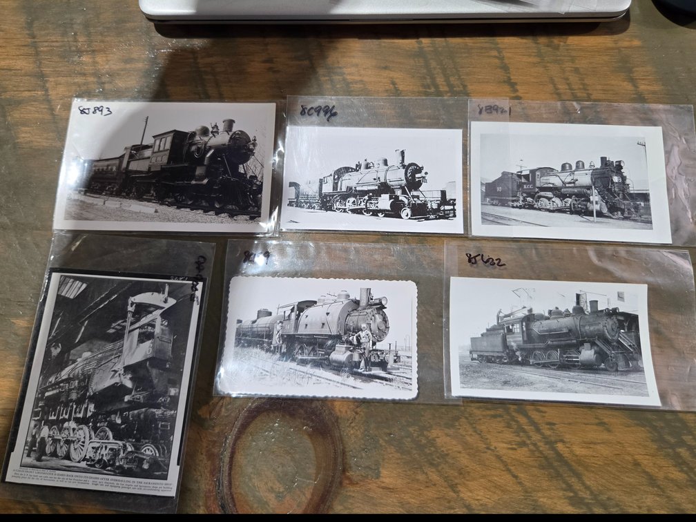 vintage black&white steam locomotive pics
