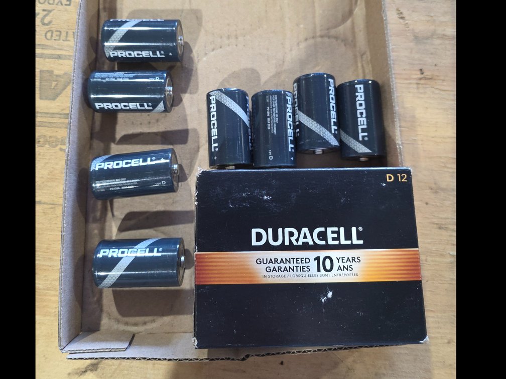Duracell d batteries R1C