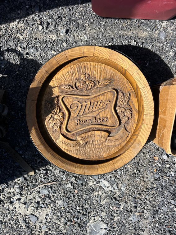 Miller High Life Barrel Head Wall Sign OSR4