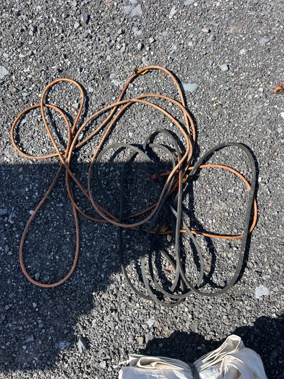 Extension cord and rubber belts OSR4