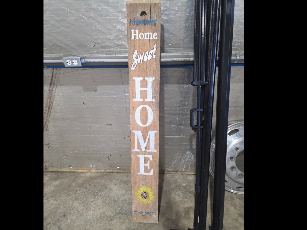 Heavy HOME SWEET HOME wooden door sign SW