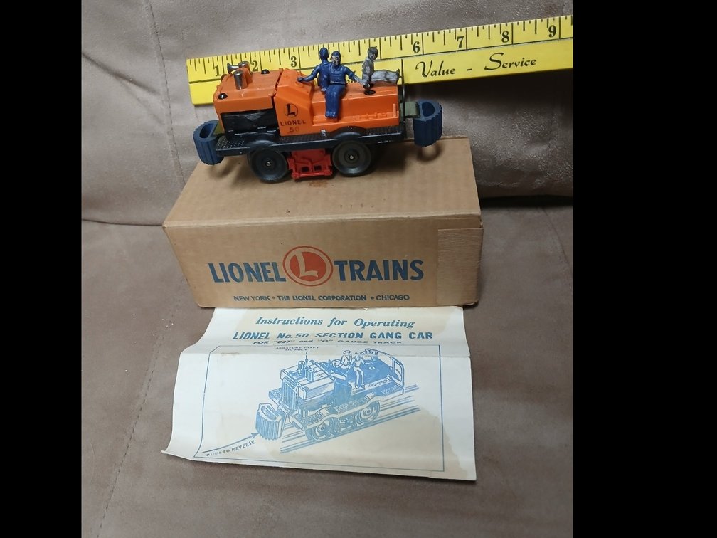 Lionel No. 50 Section Gang Car CR