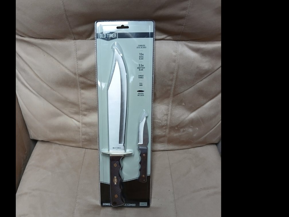 Old Timer Bowie and Small Fixed Blade Knife CR