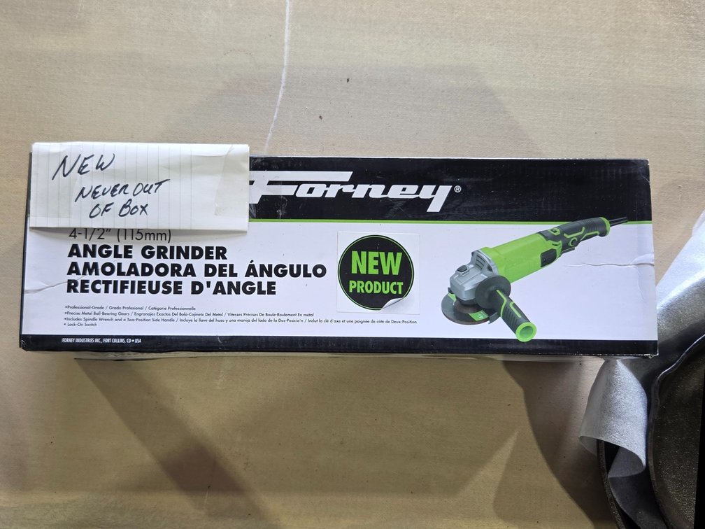 Forney 4-1/2 in. 9-Amp Variable Speed Corded Angle Grinder