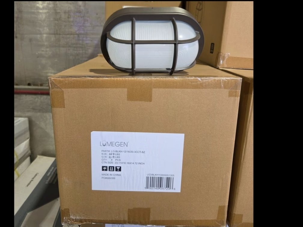 Lumegen LED Oval Bulkhead 8 per bx