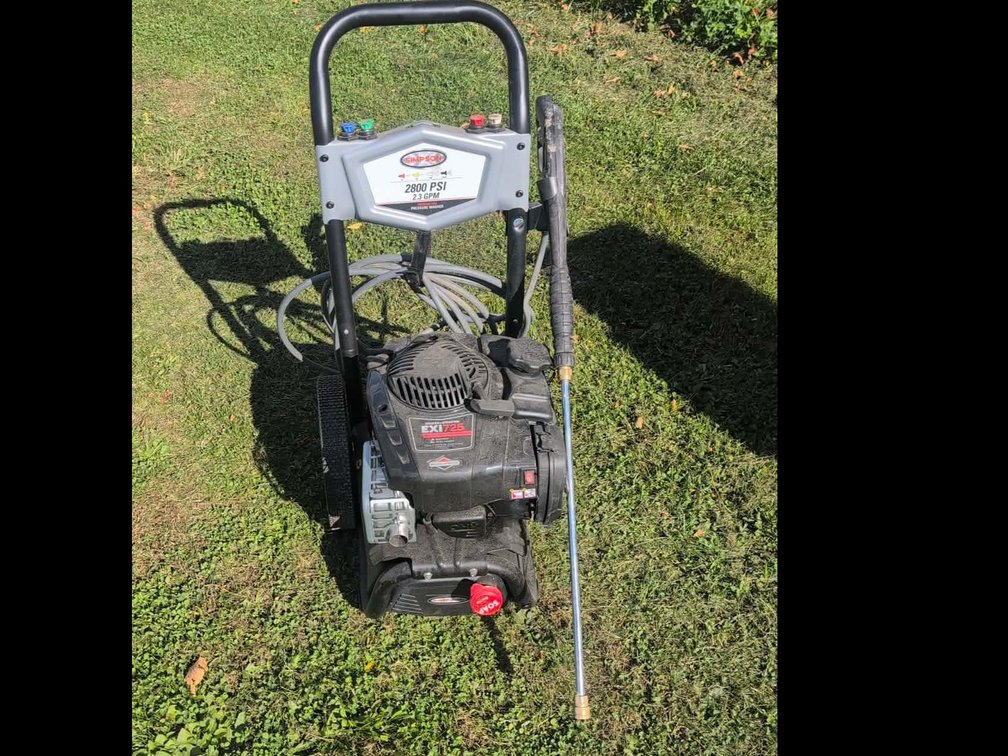 Simpson mega shot 2800psi gas pressure washer