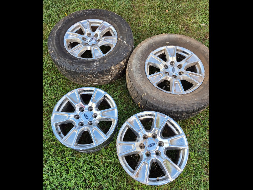 2016 f150 rims and 2 tires