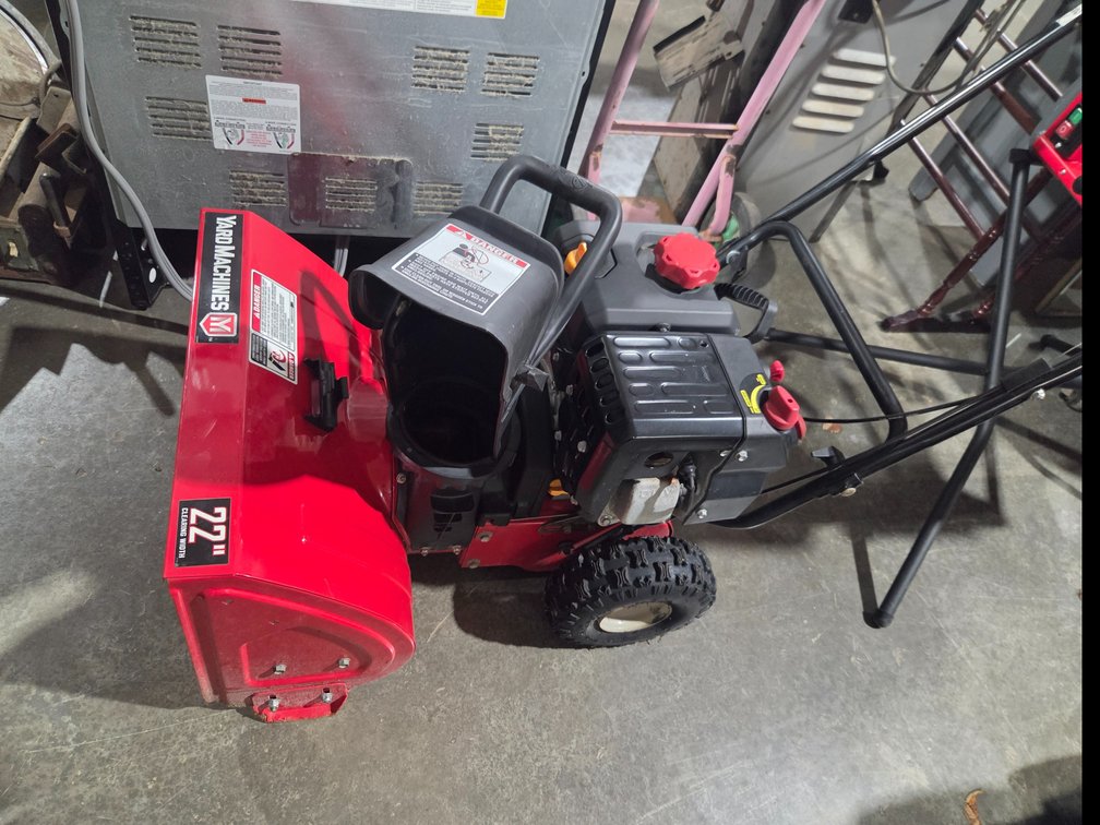 22" Yard Machines two-stage snow blower
