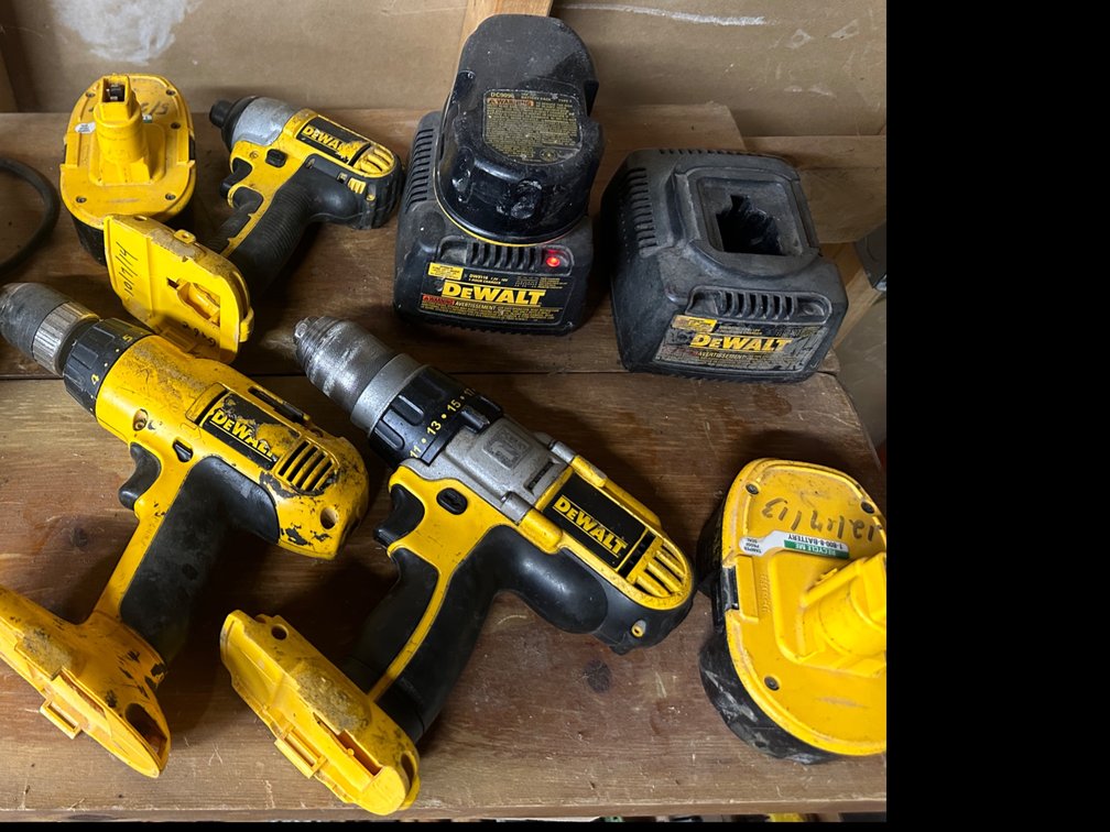 DeWalt Cordless Tools - 3 tools and more. 8 pieces total