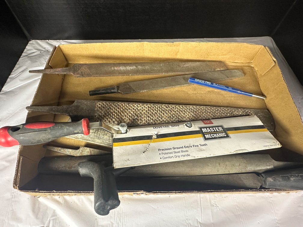 Files - 6 or more and Dove Tail Hand Saw