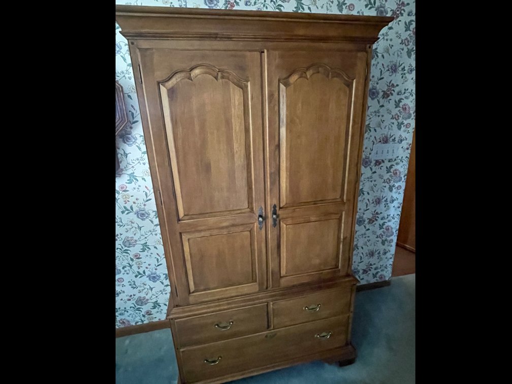 Ethan Allen Bedroom Wardrobe  41"x 75” x 21” 